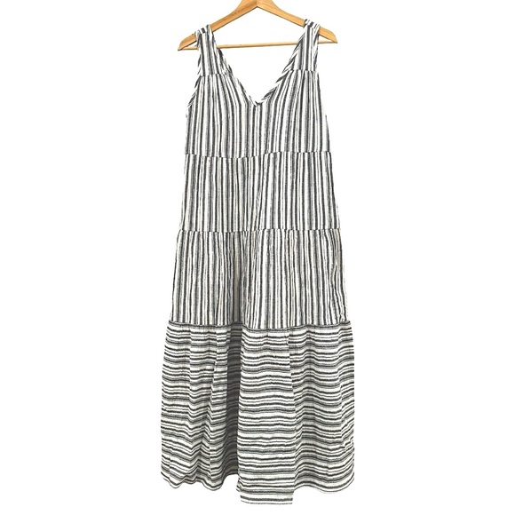 Marine Layer Corinne Double Cloth Maxi Dress - Picture 2 of 13